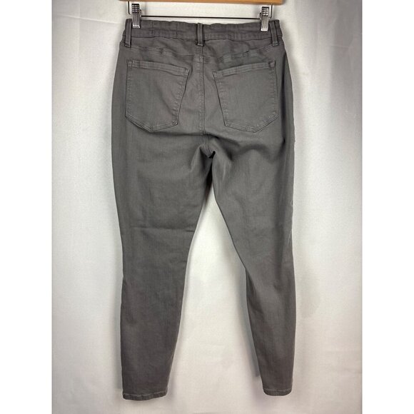Cosmic Blue Love Gray Cargo Pants Size 28P With Zipper Pockets & Back Pockets - Picture 4 of 6
